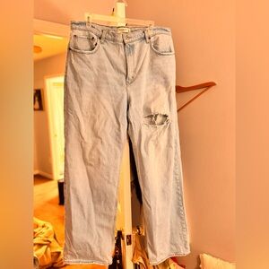 Abercrombie & Fitch Light Blue High-Rise Jeans